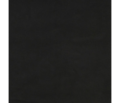 Cabecero de terciopelo negro 90x5x78/88 cm