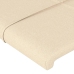 vidaXL Cabecero de tela color crema 100x5x78/88 cm