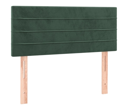 vidaXL Cabecero de terciopelo verde oscuro 80x5x78/88 cm