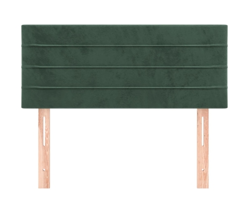 vidaXL Cabecero de terciopelo verde oscuro 80x5x78/88 cm