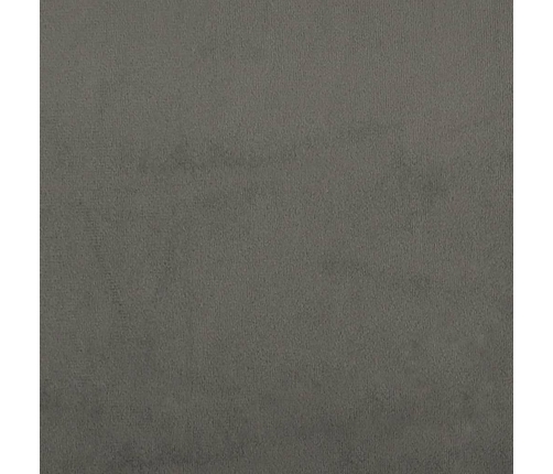 Cabecero de terciopelo gris oscuro 90x5x78/88 cm