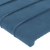 vidaXL Cabeceros 2 unidades de terciopelo azul oscuro 80x5x78/88 cm