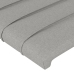 vidaXL Cabeceros 2 unidades de tela gris claro 90x5x78/88 cm