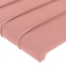 vidaXL Cabeceros 2 unidades de terciopelo rosa 90x5x78/88 cm