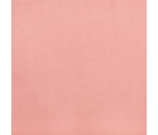 Cabecero de terciopelo rosa 90x5x78/88 cm