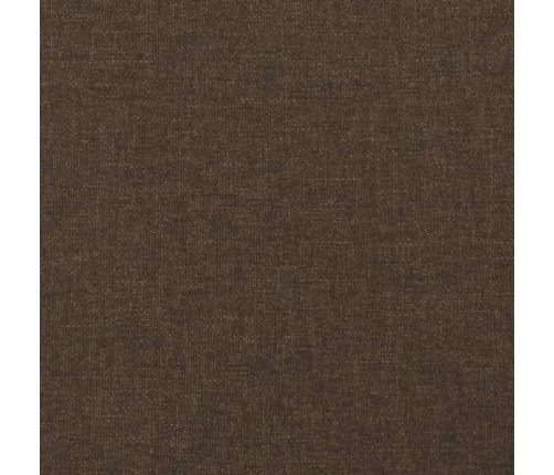 vidaXL Cabecero de tela marrón oscuro 90x7x78/88 cm