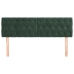 Cabeceros 2 unidades de terciopelo verde oscuro 80x7x78/88 cm