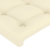 vidaXL Cabecero de cuero sintético color crema 80x5x78/88 cm