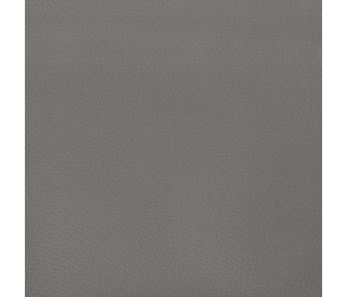 vidaXL Cabecero de cuero sintético gris 90x5x78/88 cm