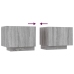 vidaXL Set muebles TV con LEDs 2 pzas madera contrachapada gris Sonoma