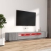 vidaXL Set muebles TV con LEDs 3 pzas madera contrachapada gris Sonoma