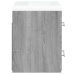 Mueble de baño con lavabo madera contrachapada gris Sonoma