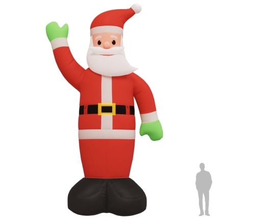 Papá Noel inflable de Navidad con LED 820 cm