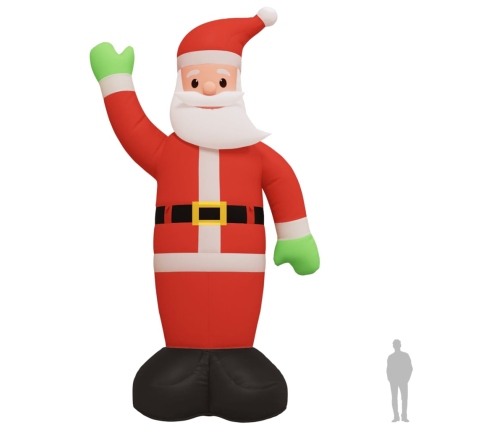 Papá Noel inflable de Navidad con LED 1000 cm