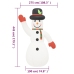 Muñeco de nieve inflable de Navidad con LEDs 455 cm