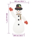 Muñeco de nieve inflable de Navidad con LED 805 cm