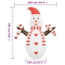 Muñeco de nieve inflable de Navidad con LED 630 cm