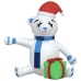 Osito de peluche inflable de Navidad LED 180 cm