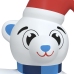 Osito de peluche inflable de Navidad LED 180 cm