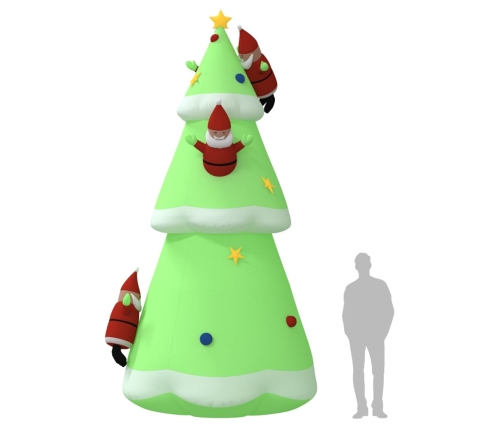 Árbol de Navidad hinchable con LED 500 cm