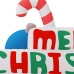 Decoración inflable Merry Christmas con LED 197 cm