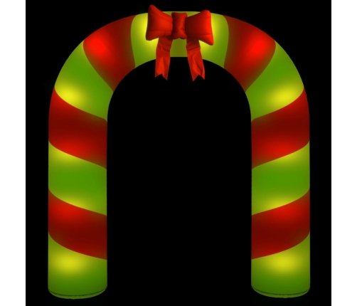 Puerta de arco inflable de Navidad con LED 270 cm