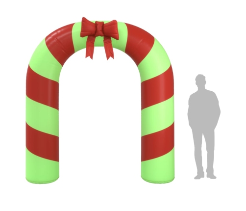 Puerta de arco inflable de Navidad con LED 270 cm