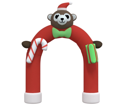 Puerta de arco inflable de Navidad con LED 380 cm