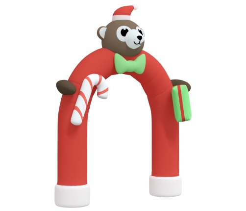 Puerta de arco inflable de Navidad con LED 380 cm