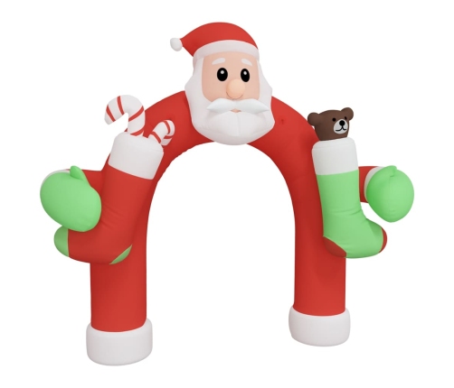 Puerta de arco inflable de Navidad con LED 320 cm