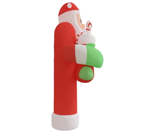 Puerta de arco inflable de Navidad con LED 320 cm