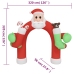 Puerta de arco inflable de Navidad con LED 320 cm