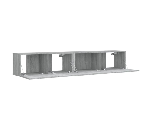 Set de muebles para TV 2 pzas madera contrachapada gris Sonoma