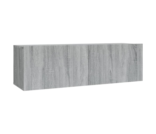 Set de muebles para TV 2 pzas madera contrachapada gris Sonoma