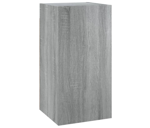 vidaXL Muebles para TV 7 uds contrachapado gris Sonoma 30,5x30x60 cm