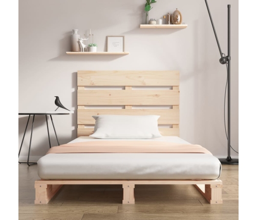 Estructura de cama sin colchón madera maciza de pino 100x200 cm