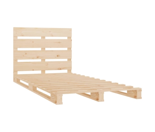 Estructura de cama sin colchón madera maciza de pino 100x200 cm