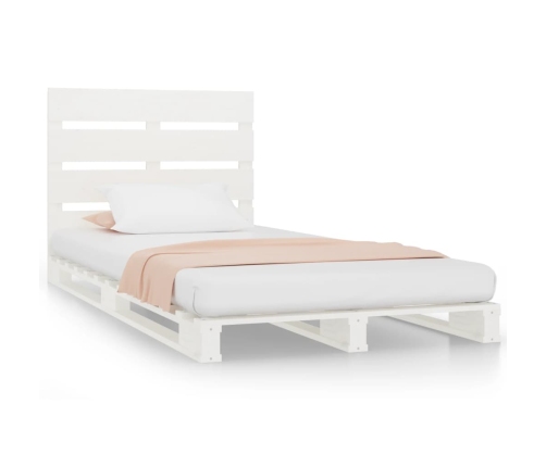 Estructura cama sin colchón madera maciza pino blanca 100x200cm