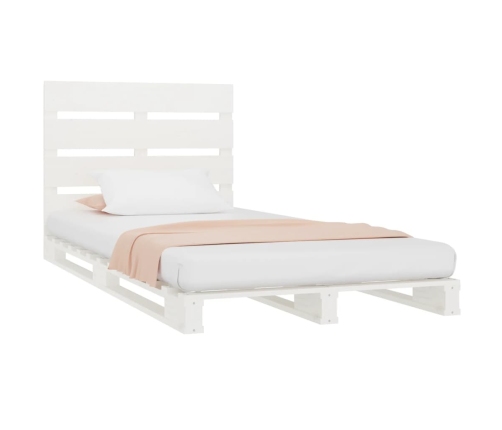 Estructura cama sin colchón madera maciza pino blanca 100x200cm