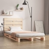 vidaXL Estructura de cama madera maciza pino 75x190 cm