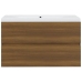 Mueble de baño con lavabo madera contrachapada marrón roble