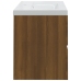 Mueble de baño con lavabo madera contrachapada marrón roble