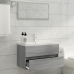 Mueble de baño con lavabo madera contrachapada gris Sonoma