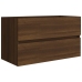 Mueble de baño con lavabo madera contrachapada marrón roble