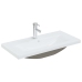 Mueble de baño con lavabo madera contrachapada marrón roble