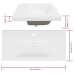 Mueble de baño con lavabo madera contrachapada marrón roble