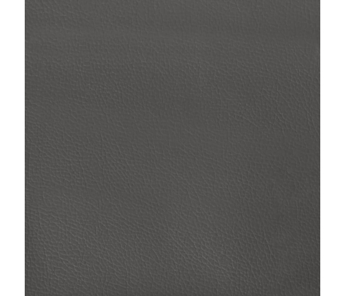 vidaXL Colchón de muelles ensacados cuero sintético gris 140x200x20 cm