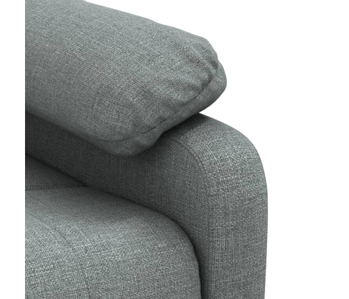 Sillón de masaje de tela gris oscuro