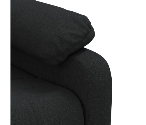 Sillón de masaje de tela negro