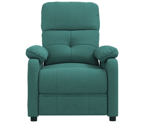 Sillón de masaje eléctrico tela verde oscuro